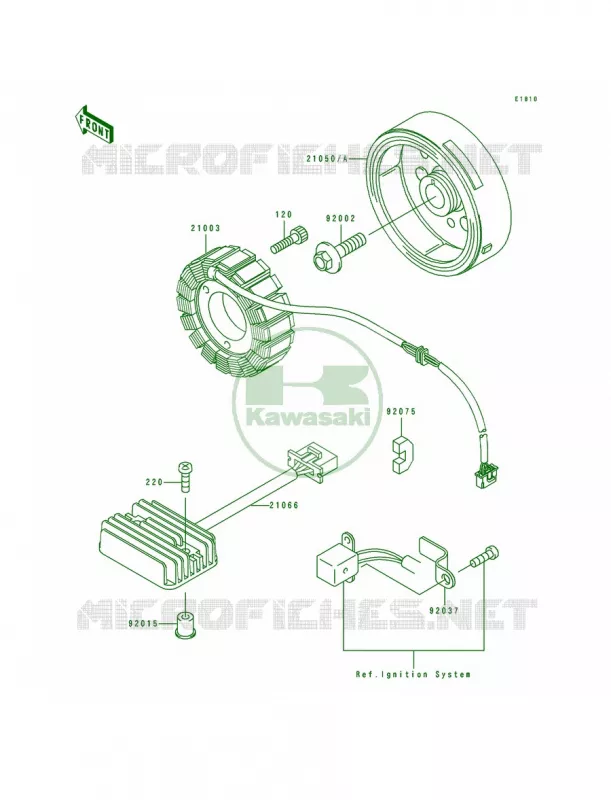Generator Kawasaki MOTOS 250 1991 Eliminator 250  EL250-E1