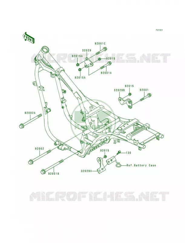 Frame Fittings Kawasaki MOTOS 500 1991 Vulcan 500  EN500-A2