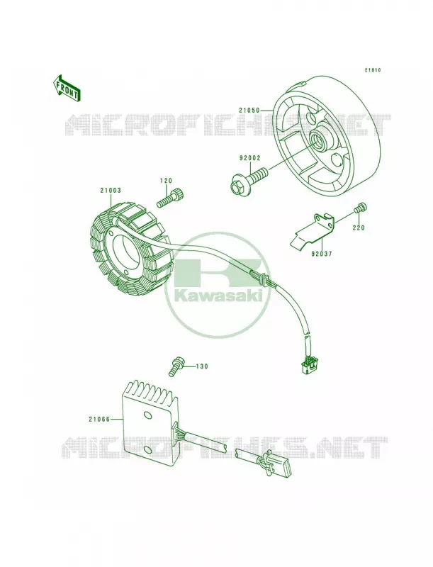 Generator Kawasaki MOTOS 500 1991 Vulcan 500  EN500-A2
