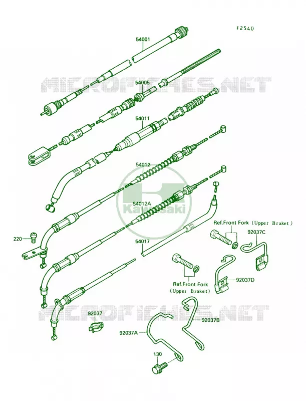 Cable Kawasaki MOTOS 750 1990 Vulcan 750  VN750-A6