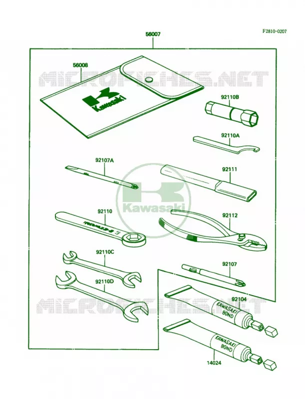Owner's Tools Kawasaki MOTOS 450 1988 454 LTD  EN450-A4