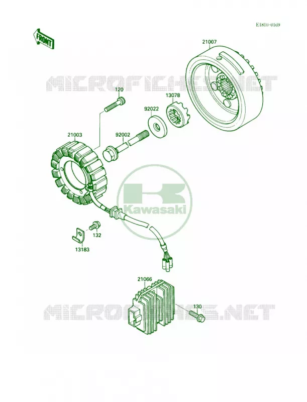 Generator Kawasaki MOTOS 1500 1988 Vulcan 88  VN1500-A2