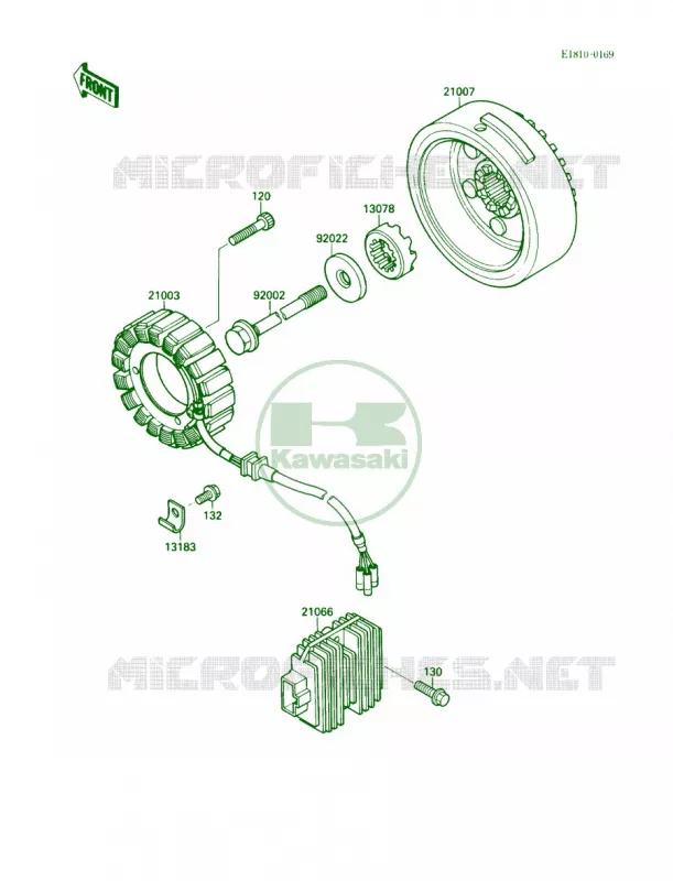 Generator Kawasaki MOTOS 1500 1987 Vulcan 88  VN1500-A1
