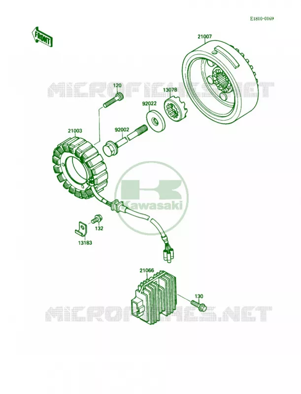 Generator Kawasaki MOTOS 1500 1987 Vulcan 88 SE  VN1500-B1