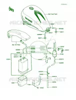 Fuel Evaporative System pour Kawasaki Vulcan 750