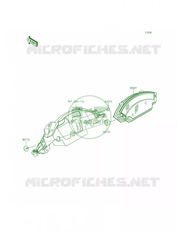 Meters Kawasaki MOTOS 1000 2015 Ninja ZX-10R ABS  ZX1000KFF