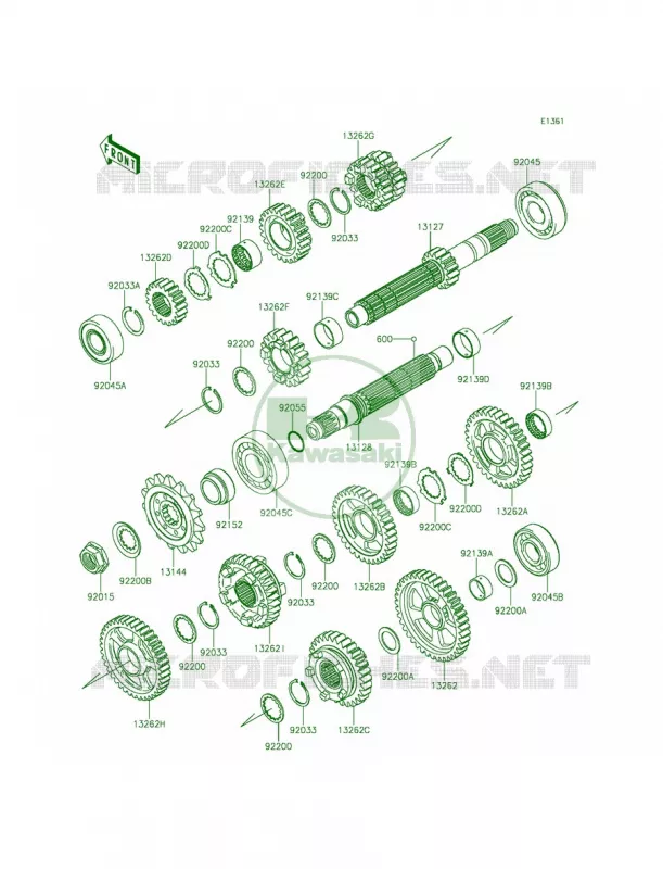 Transmission Kawasaki MOTOS 1000 2015 Ninja ZX-10R ABS 30th Anniversary  ZX1000KFFA