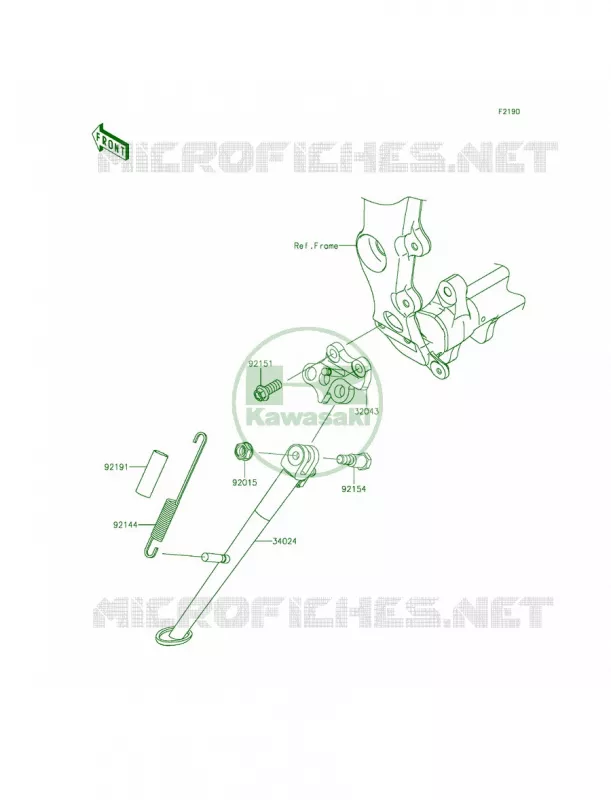 Stands Kawasaki MOTOS 636 2015 Ninja ZX-6R  ZX636FFF