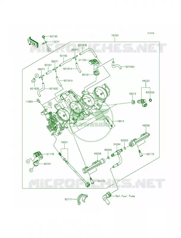ThrottleCNUS Kawasaki MOTOS 636 2015 Ninja ZX-6R  ZX636FFF