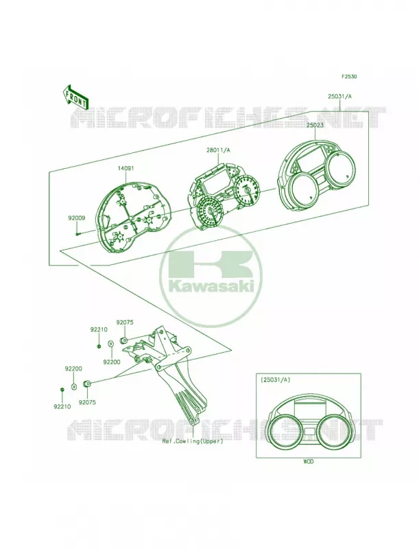 Meters Kawasaki MOTOS 1400 2015 Ninja ZX-14R ABS 30th Anniversary  ZX1400FFFB