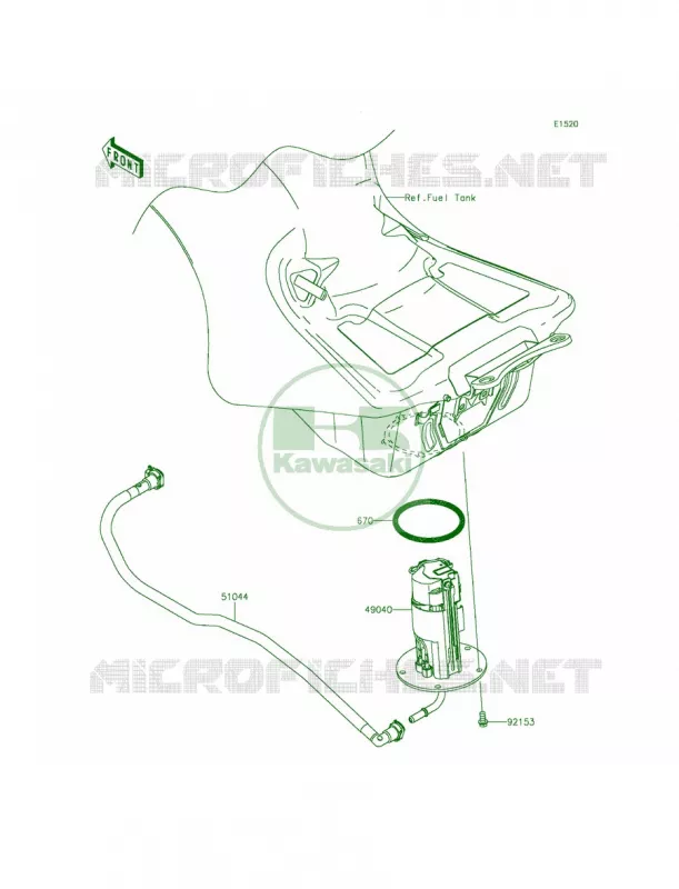Fuel Pump Kawasaki MOTOS 1400 2015 Ninja ZX-14R ABS  ZX1400FFFA