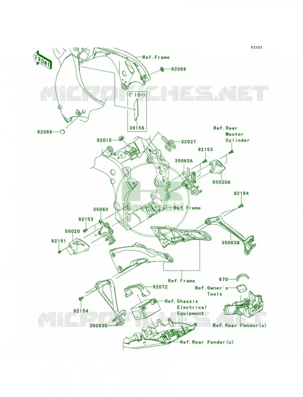 Frame Fittings Kawasaki MOTOS 1000 2014 Ninja ZX-10R  ZX1000JEF