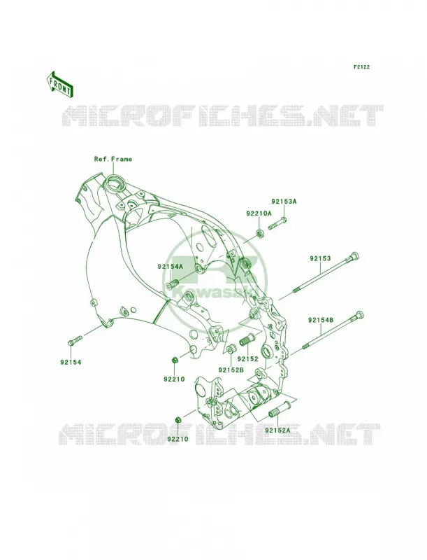 Engine Mount Kawasaki MOTOS 1000 2014 Ninja ZX-10R ABS  ZX1000KEF