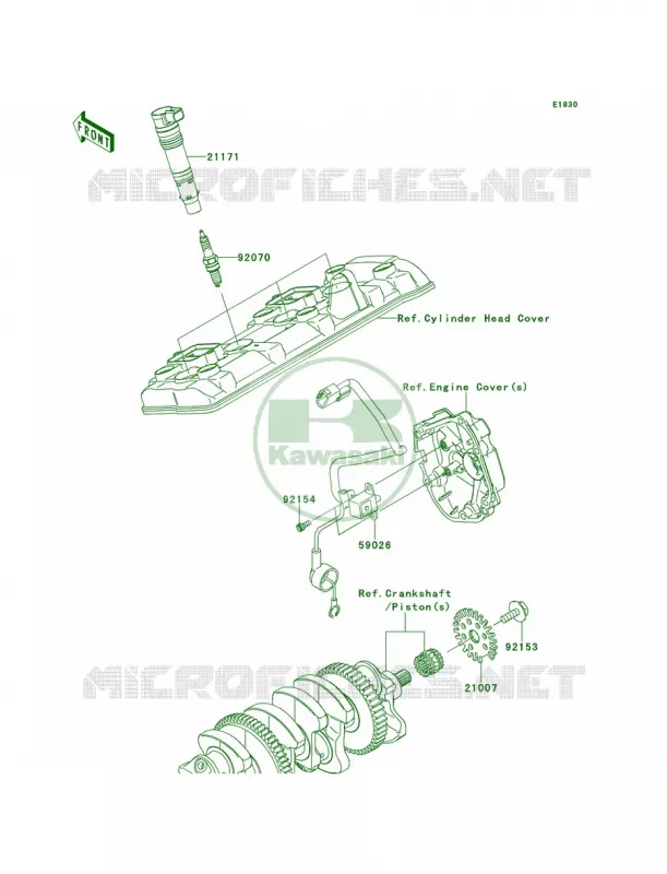 Ignition System Kawasaki MOTOS 1000 2014 Ninja ZX-10R ABS  ZX1000KEF