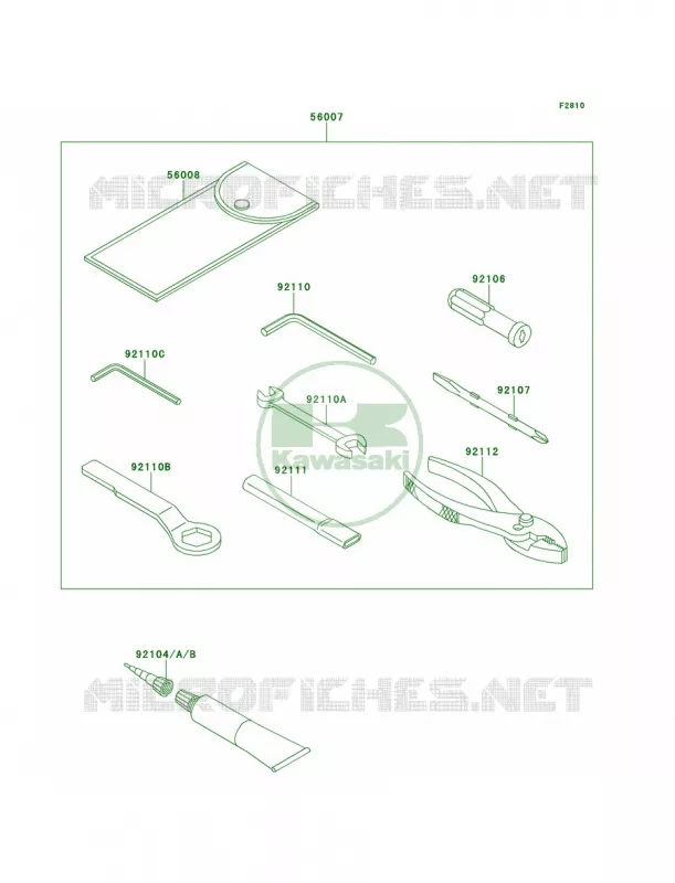 Owner's Tools Kawasaki MOTOS 1000 2014 Ninja ZX-10R ABS  ZX1000KEF