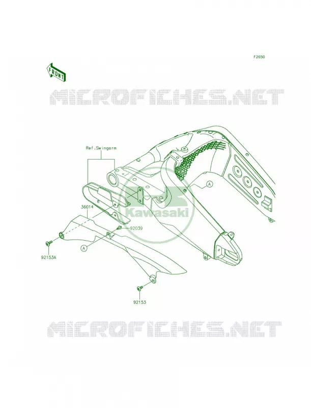 Chain Cover Kawasaki MOTOS 636 2014 Ninja ZX-6R  ZX636EEF