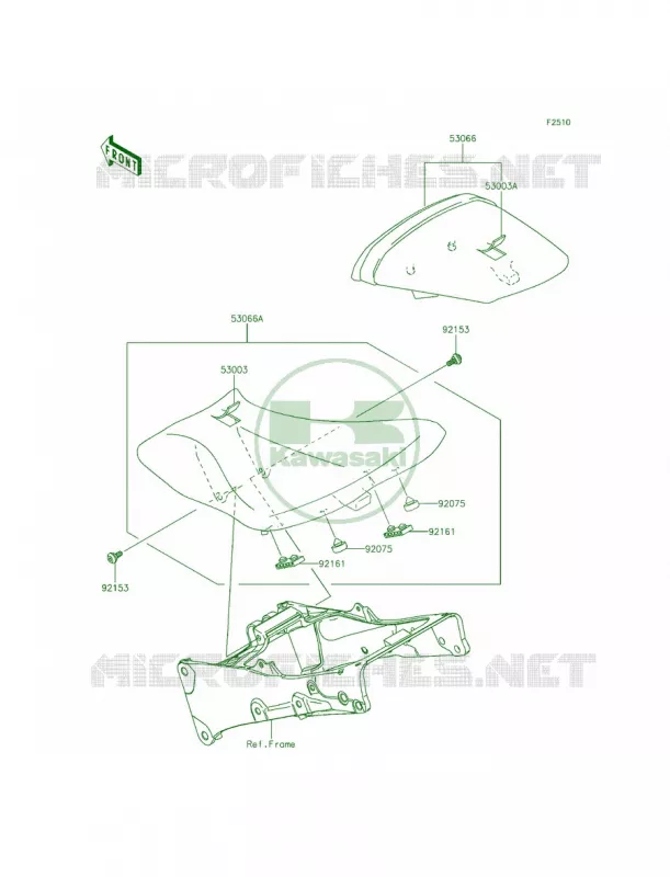 Seat Kawasaki MOTOS 636 2014 Ninja ZX-6R  ZX636EEF