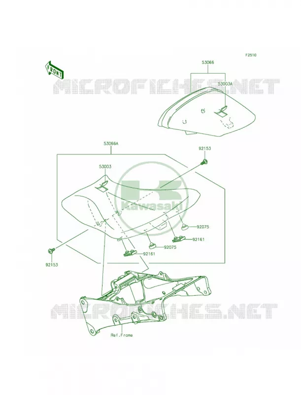 Seat Kawasaki MOTOS 636 2014 Ninja ZX-6R  ZX636EEF