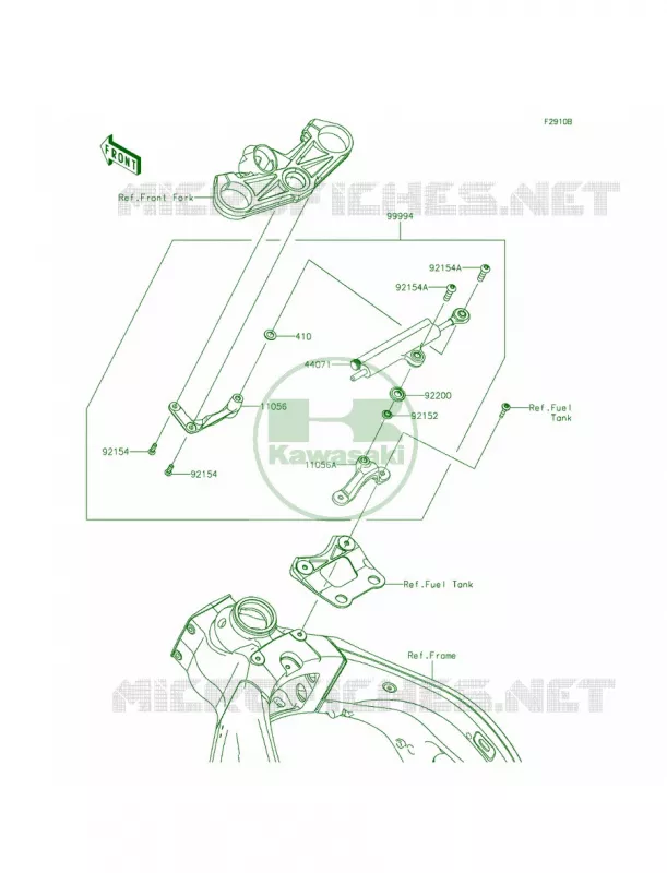AccessorySteering Damper Kawasaki MOTOS 636 2014 Ninja ZX-6R ABS  ZX636FEF