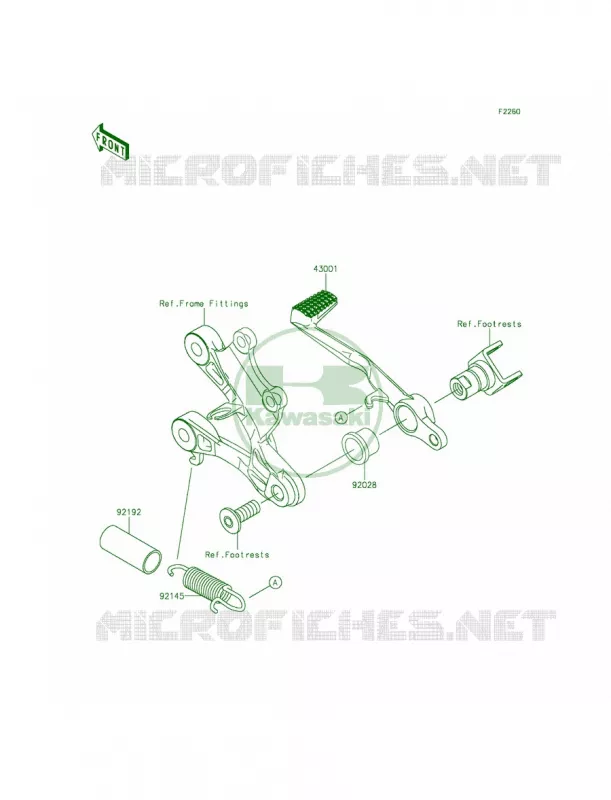 Brake PedalTorque Link Kawasaki MOTOS 636 2014 Ninja ZX-6R ABS  ZX636FEF
