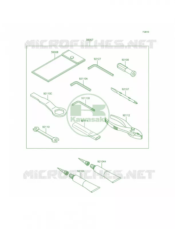 Owner's Tools Kawasaki MOTOS 636 2014 Ninja ZX-6R ABS  ZX636FEF