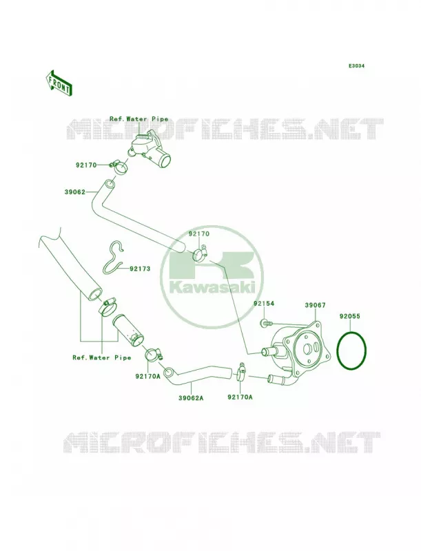 Oil Cooler Kawasaki MOTOS 1000 2013 Ninja ZX-10R  ZX1000JDF