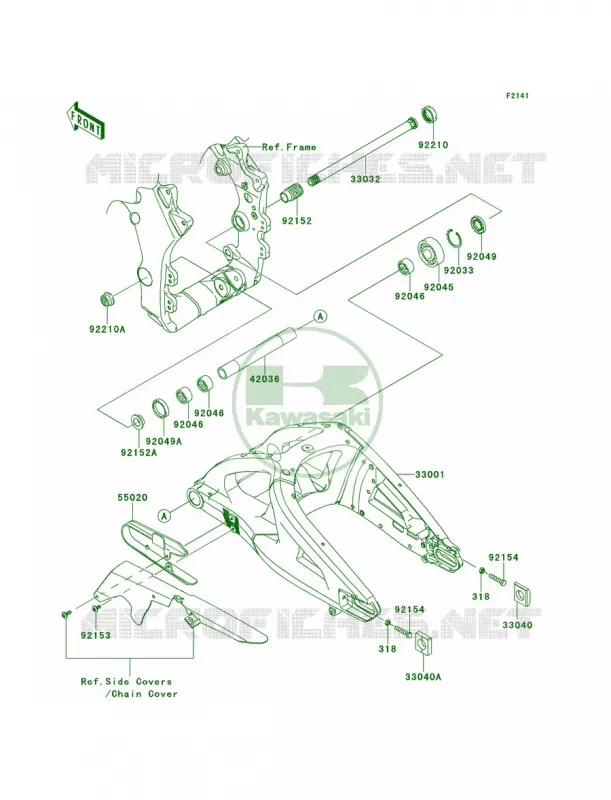 Swingarm Kawasaki MOTOS 1000 2013 Ninja ZX-10R ABS  ZX1000KDF