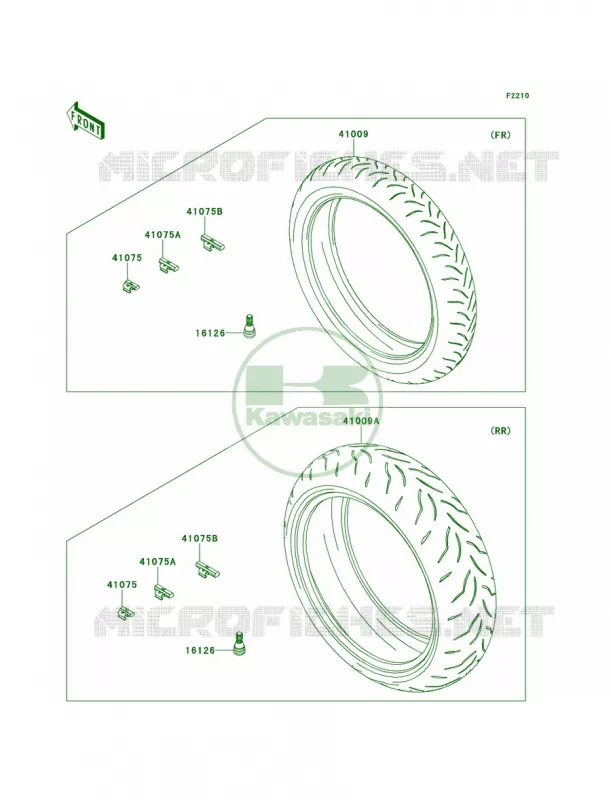 Tires Kawasaki MOTOS 1000 2013 Ninja ZX-10R ABS  ZX1000KDF