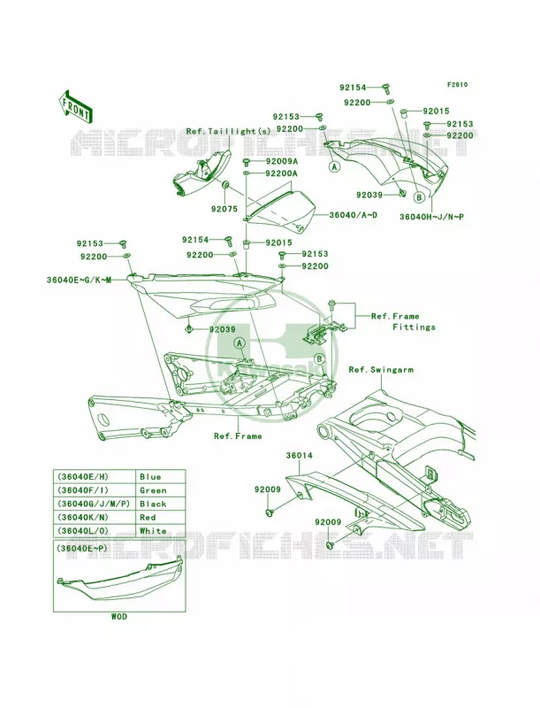 Side CoversChain Cover Kawasaki MOTOS 1400 2013 Ninja ZX-14R  ZX1400EDF