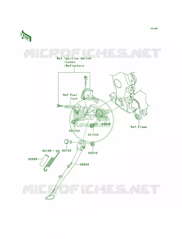 Stands Kawasaki MOTOS 1400 2013 Ninja ZX-14R ABS  ZX1400FDF