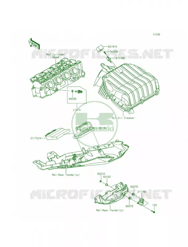 Fuel Injection Kawasaki MOTOS 636 2013 Ninja ZX-6R ABS  ZX636FDF