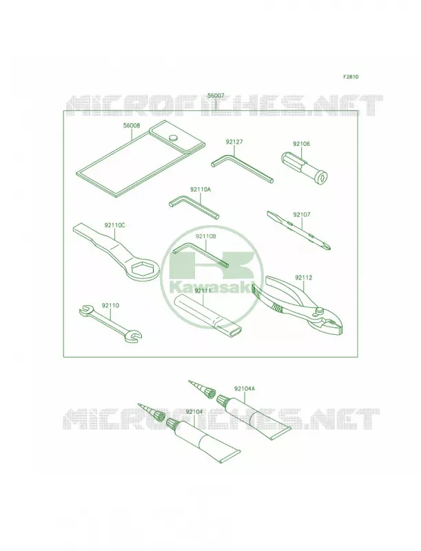 Owner's Tools Kawasaki MOTOS 636 2013 Ninja ZX-6R ABS  ZX636FDF