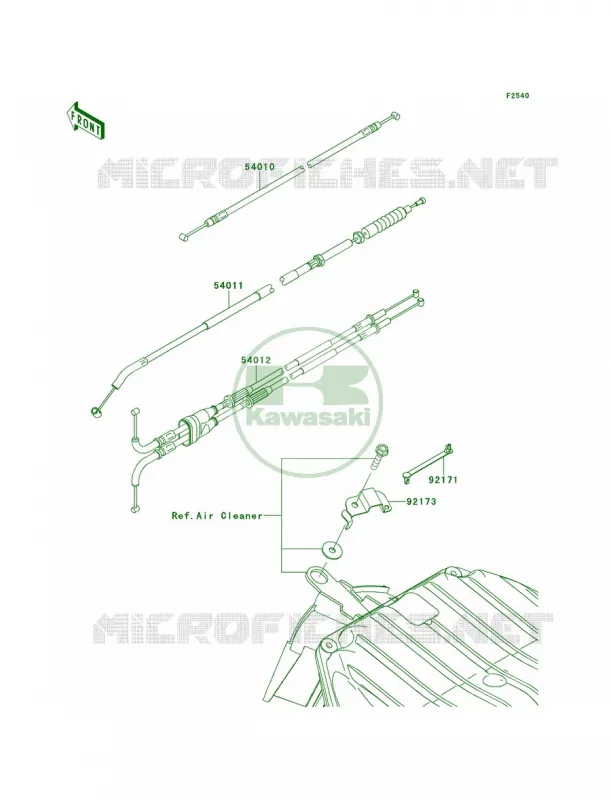 Cables Kawasaki MOTOS 636 2013 Ninja ZX-6R   ZX636EDF