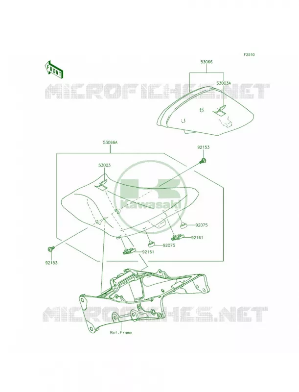Seat Kawasaki MOTOS 636 2013 Ninja ZX-6R   ZX636EDF