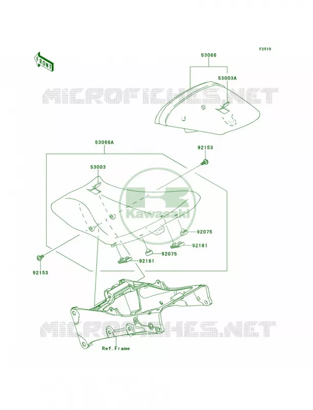 Seat Kawasaki MOTOS 636 2013 Ninja ZX-6R   ZX636EDF