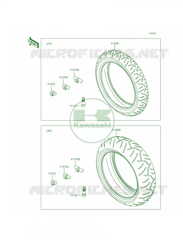 Tires Kawasaki MOTOS 636 2013 Ninja ZX-6R   ZX636EDF