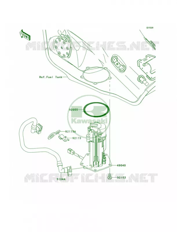 Fuel Pump Kawasaki MOTOS 1000 2012 Ninja ZX-10R ABS  ZX1000KCF