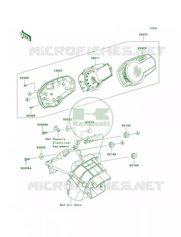 Meters Kawasaki MOTOS 600 2012 Ninja ZX-6R  ZX600RCF