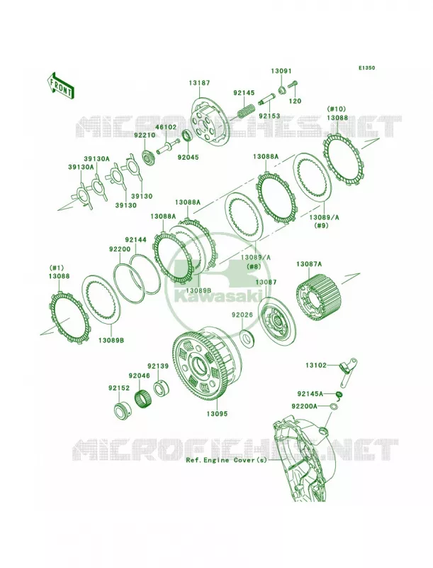 Clutch Kawasaki MOTOS 1000 2011 Ninja ZX-10R ABS  ZX1000KBF