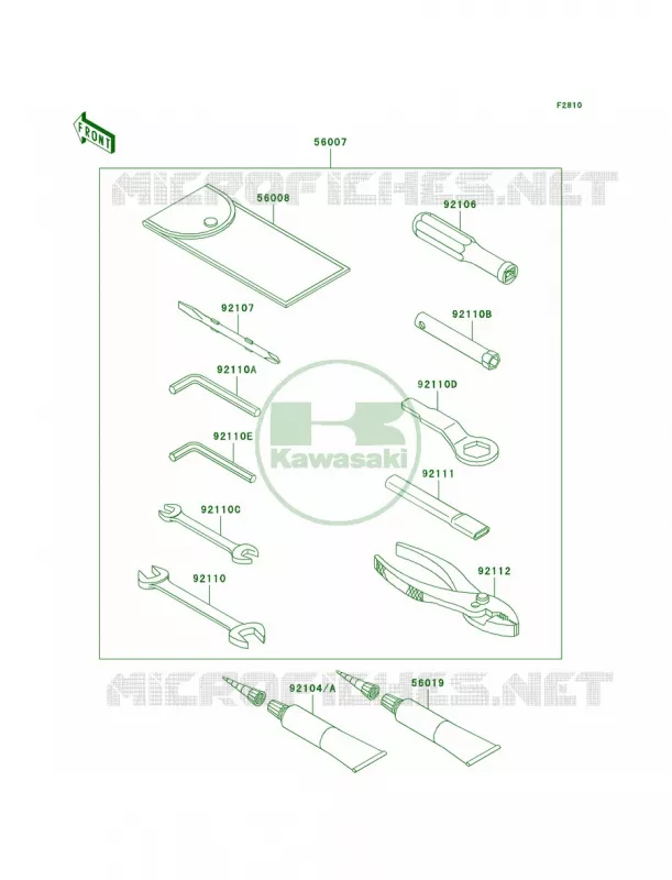 Owner's Tools Kawasaki MOTOS 1400 2010 Ninja ZX-14  ZX1400CAF