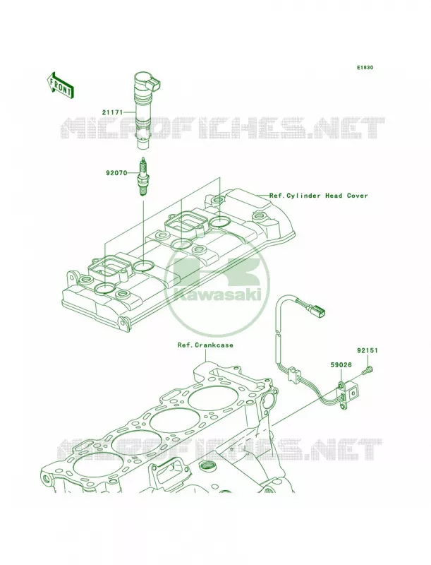 Ignition System Kawasaki MOTOS 1000 2010 Ninja ZX-10R  ZX1000FAF