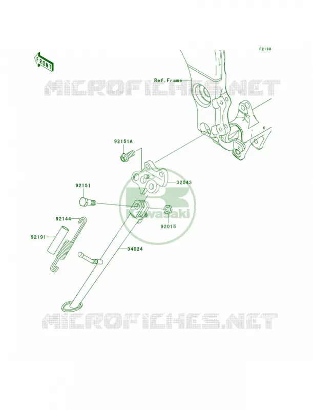Stands Kawasaki MOTOS 1000 2009 Ninja ZX-10R  ZX1000E9F