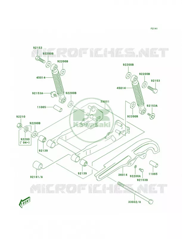 Swingarm Kawasaki MOTOS 50 2003 KDX50  KDX50-A1