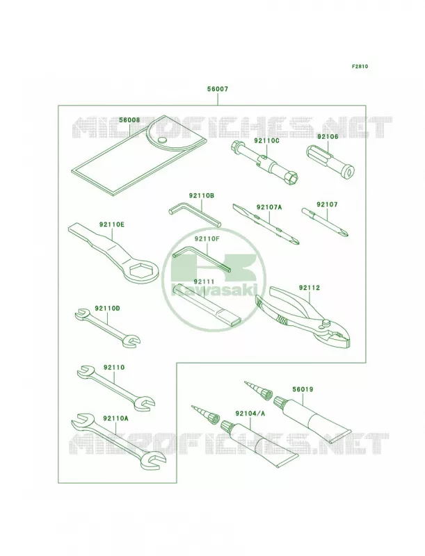Owner's Tools Kawasaki MOTOS 600 2008 Ninja ZX-6R  ZX600P8F