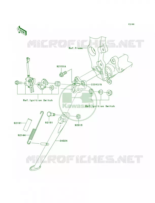 Stands Kawasaki MOTOS 600 2008 Ninja ZX-6R  ZX600P8F