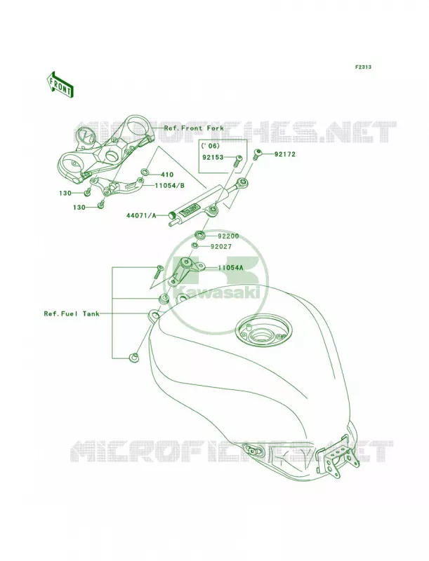 Steering Damper Kawasaki MOTOS 1000 2007 Ninja ZX-10R  ZX1000D7FA