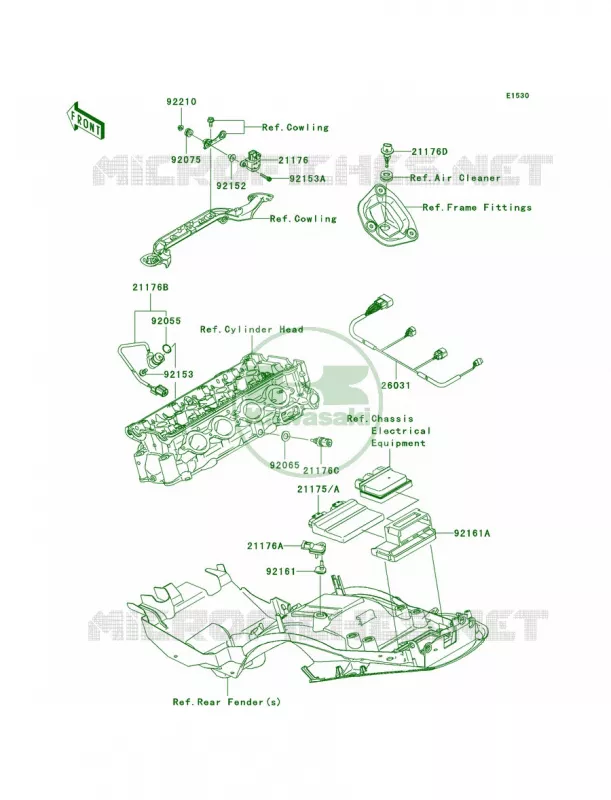 Fuel Injection Kawasaki MOTOS 1400 2007 Ninja ZX-14  ZX1400A7F
