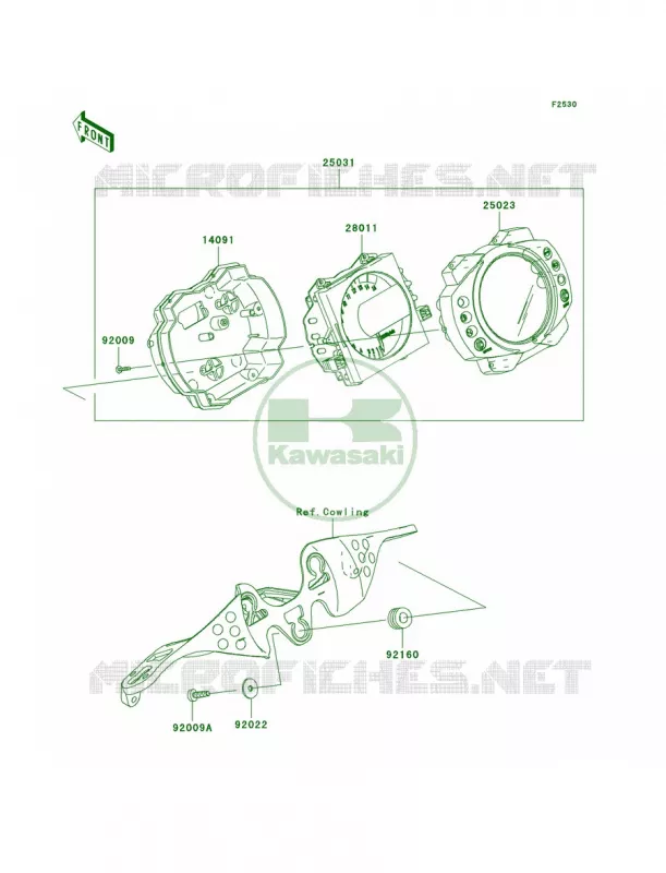 Meters Kawasaki MOTOS 1000 2006 Ninja ZX-10R  ZX1000D6F