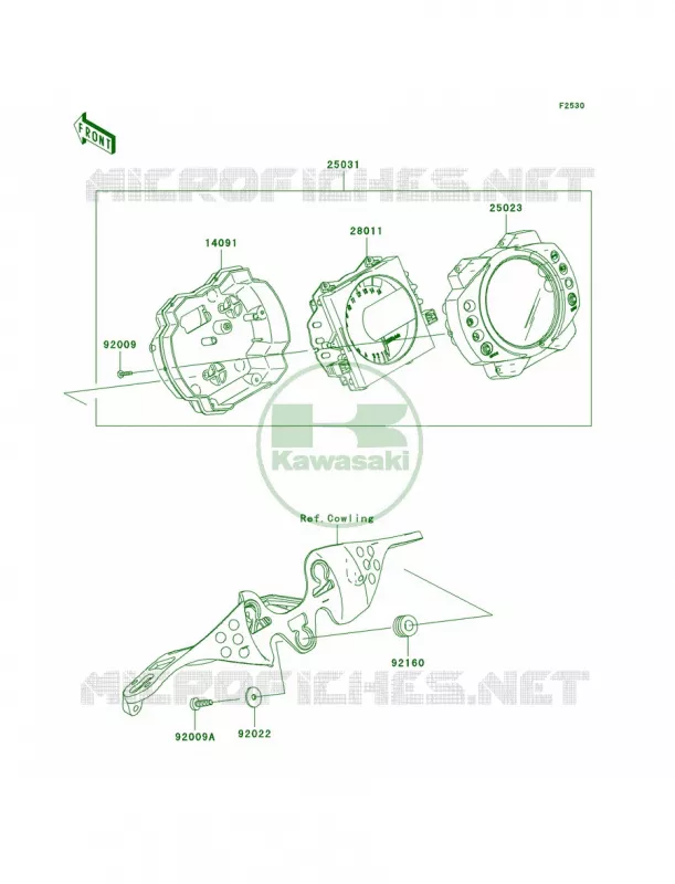 Meters Kawasaki MOTOS 1000 2006 Ninja ZX-10R  ZX1000D6F