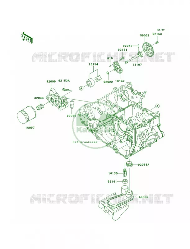 Oil Pump Kawasaki MOTOS 1000 2006 Ninja ZX-10R  ZX1000D6F